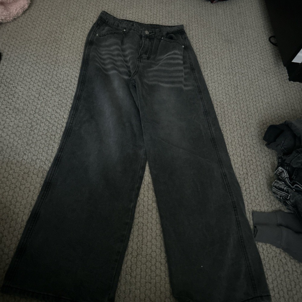 SHEIN Black High Rise Women Jeans